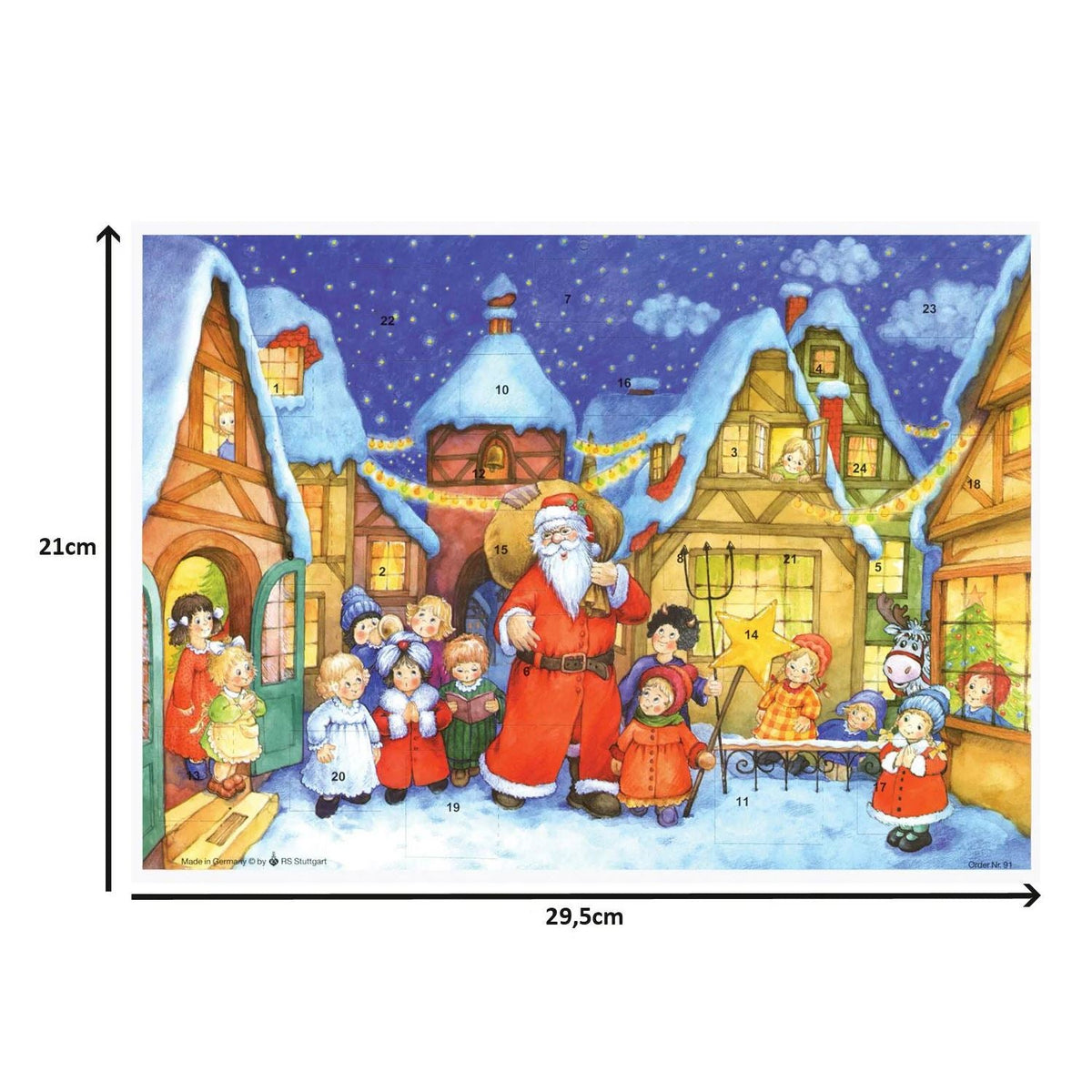 Santa Claus is Coming to Town Christmas Advent Calendar | Santa Advent Calendar Advent Calendar - Tophatter Daily Deals