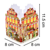 Deluxe Mini Advent Calendar Christmas Card - Nostalgic House Tealight Lantern - Red House Advent Calendar - Tophatter Daily Deals