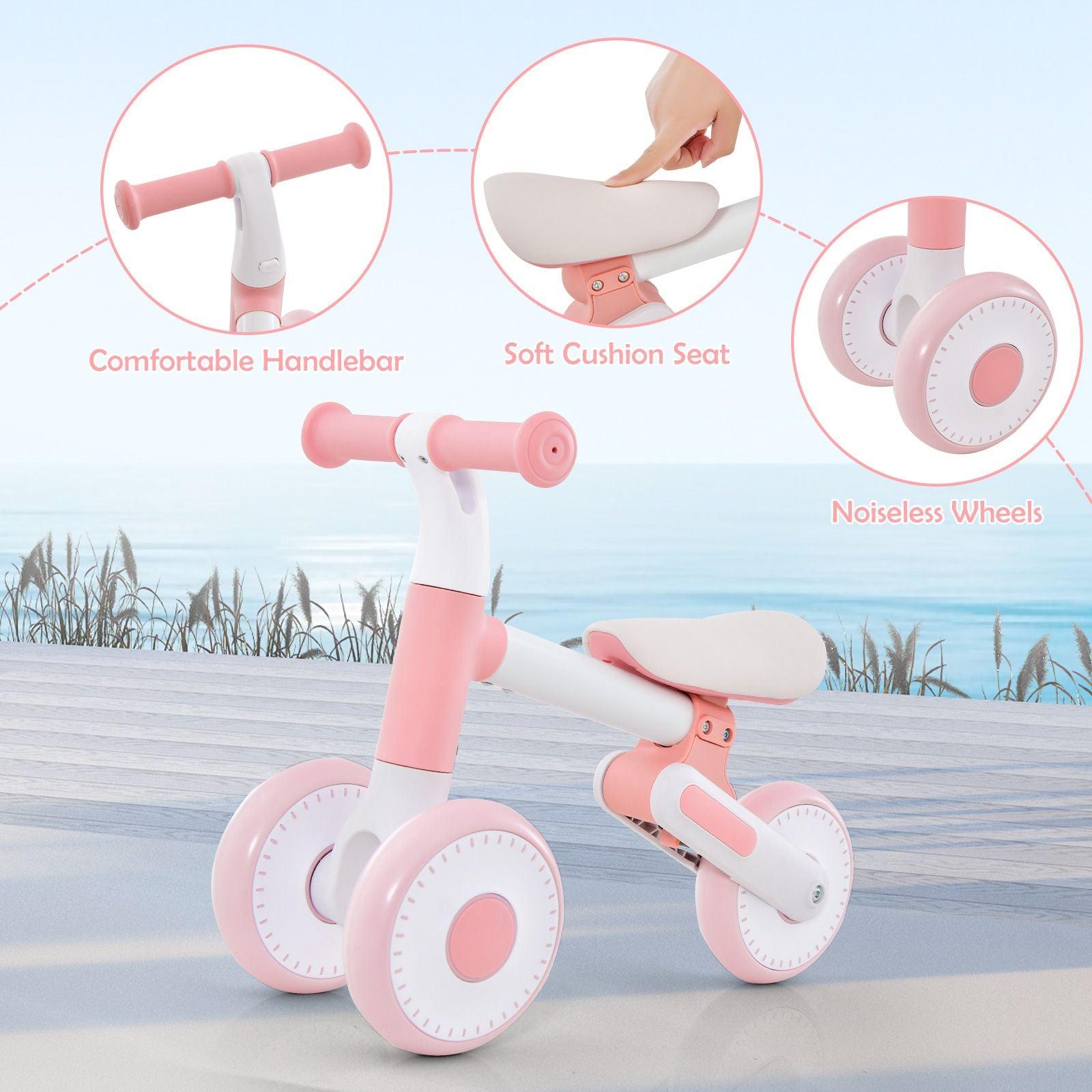 Baby Balance Bike - Toddler Walker Training Bicycle with Adjustable Seat Baby & Toddler - Tophatter Daily Deals
