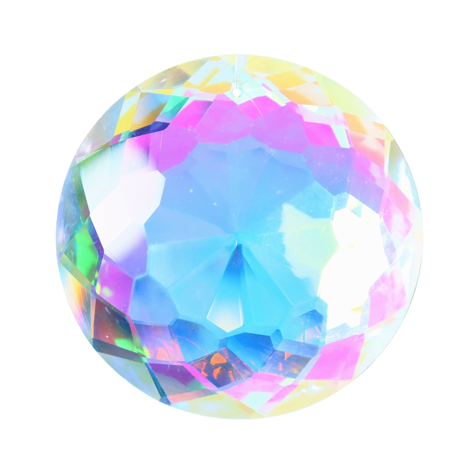 Big Crystal Pendant Light Catching Gift Pendant New Product 100mmAB color round 0 - Tophatter Daily Deals