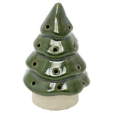 Christmas Tree LED Light, 13cm Battery Operated Green Ceramic Decoration LED Light - Tophatter Daily Deals