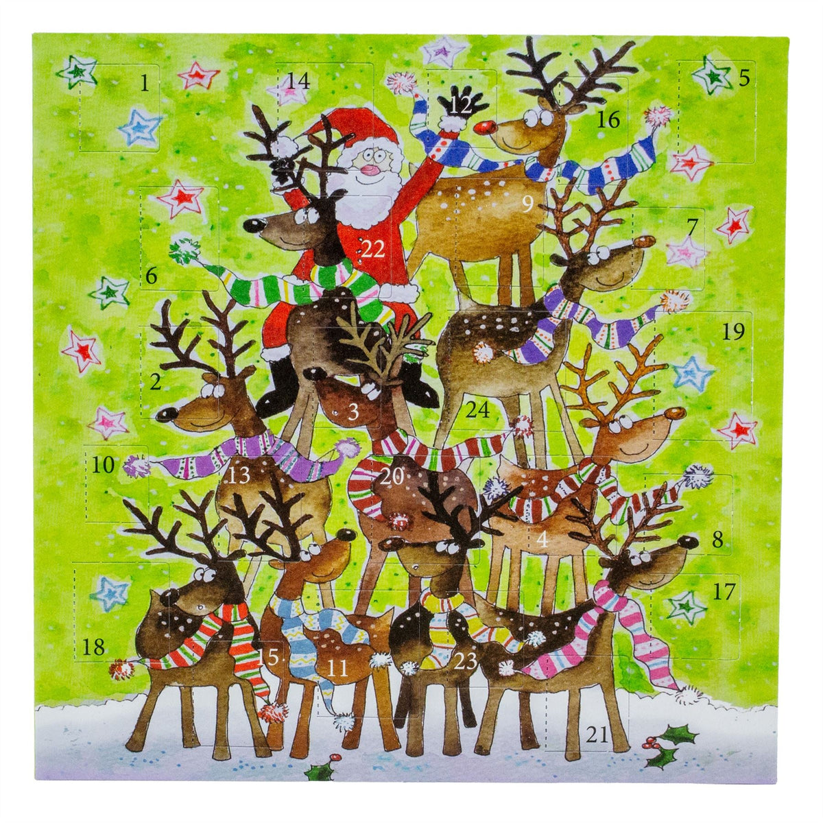 Reindeer Stack Advent Calendar Greetings Card | Christmas Advent Calendar Advent Calendar - Tophatter Daily Deals