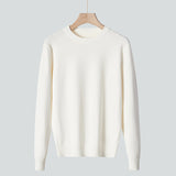 Soft Relaxed Men's Knit Sweater - Crew Neck, Modal White 3D Changing Face Moving Picture Frame - Tophatter Daily Deals