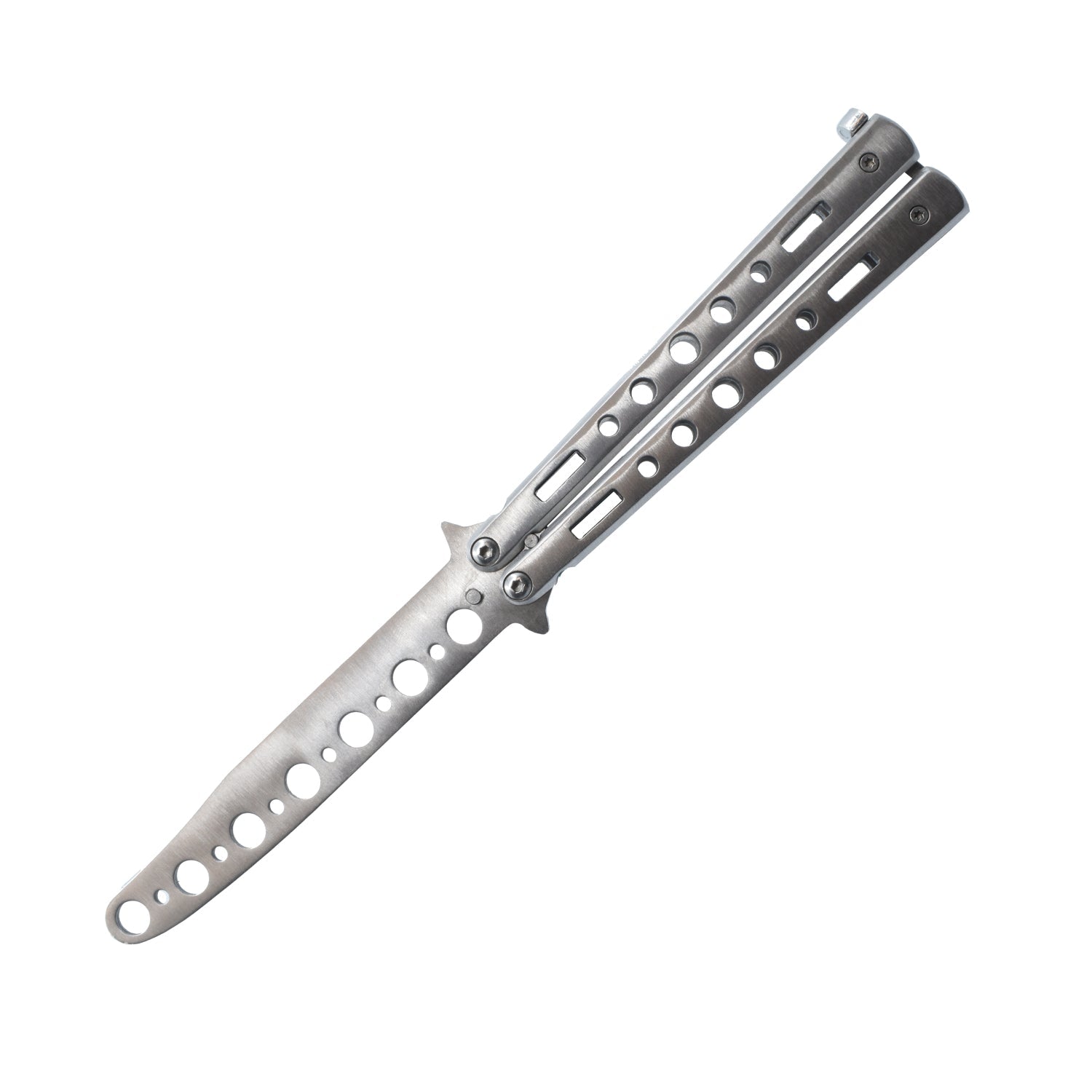 8.75" Butterfly Trainer Knife Silver Knife - Tophatter Daily Deals