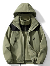 Waterproof Women’s 3-in-1 Jacket - Relaxed Fleece Winter Green - Tophatter Daily Deals