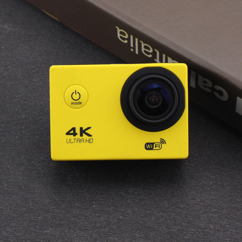 4K Sports DV Mini Camera Waterproof Camera Yellow 0 - Tophatter Daily Deals