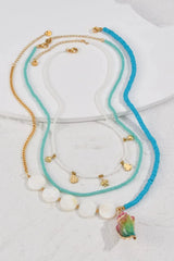 Three-Piece Beaded Necklace Set Necklaces - Tophatter Daily Deals