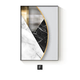 Abstract Geometric Canvas Painting Picture Home Decor Wall Poster F 0 - Tophatter Daily Deals