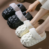 Bubble Shoes With Foldable Heel Slippers Women Warm Indoor House Shoes 4 - Tophatter Daily Deals