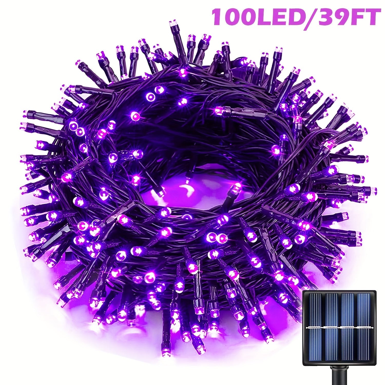 Halloween Solar String Lights (100 LED) - Tophatter Daily Deals