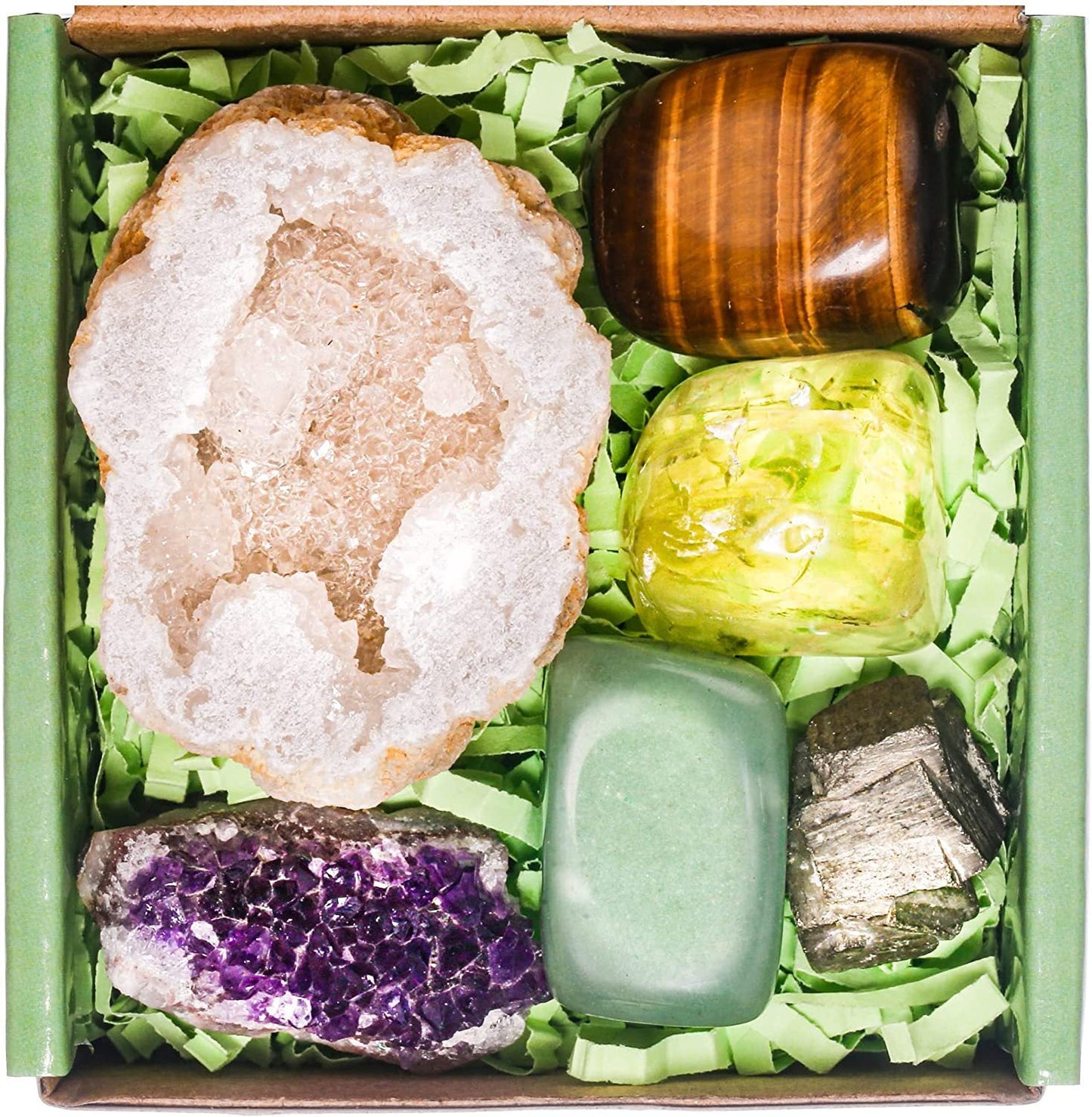 23 Piece Natural Crystal Stone Set Gift Box 0 - Tophatter Daily Deals