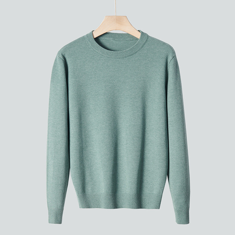 Soft Relaxed Men's Knit Sweater - Crew Neck, Modal Mint Green 3D Changing Face Moving Picture Frame - Tophatter Daily Deals