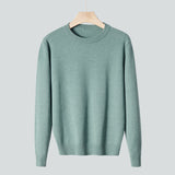 Soft Relaxed Men's Knit Sweater - Crew Neck, Modal Mint Green 3D Changing Face Moving Picture Frame - Tophatter Daily Deals