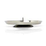 Silver Round Metal Spike Candle Holder Pillar Candle Plate Stand 10cm Candle Holder - Tophatter Daily Deals