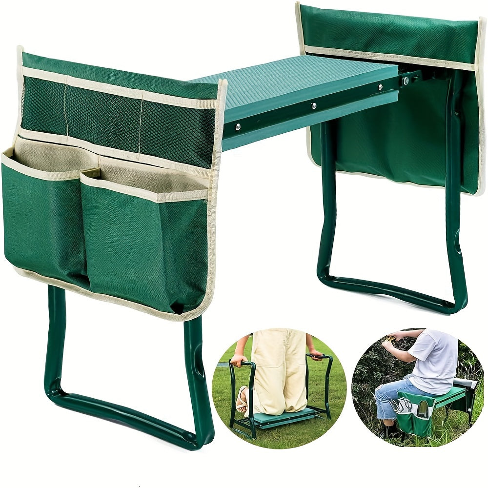 Garden Kneeling Chair with Cushion and Tool Bag Garden Arches, Trellises, Arbours & Pergolas - Tophatter Daily Deals