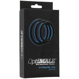 Optimale 3 Ring Set (Slate) – Silicone Thin Cock Ring Set with 40mm, 45mm, and 50mm Diameters > Cock Ring > Sets - Tophatter Daily Deals