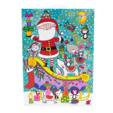 Santa Sleigh Advent Calendar Greetings Card | Christmas Advent Calendar Advent Calendar - Tophatter Daily Deals
