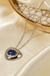 Lapis Lazuli Pendant Necklace Silver One Size Necklaces - Tophatter Daily Deals