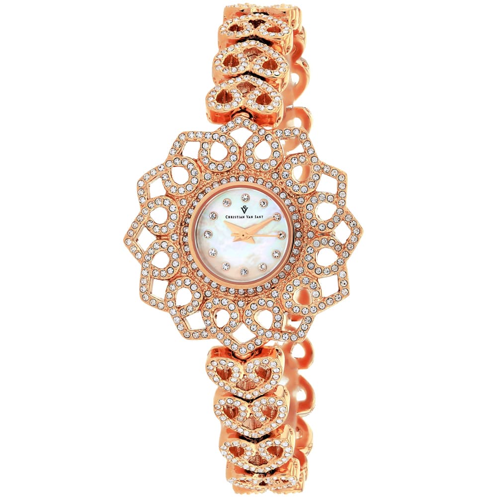Christian Van Sant Women's Chantilly // CV4812 White MOP Watches - Tophatter Daily Deals