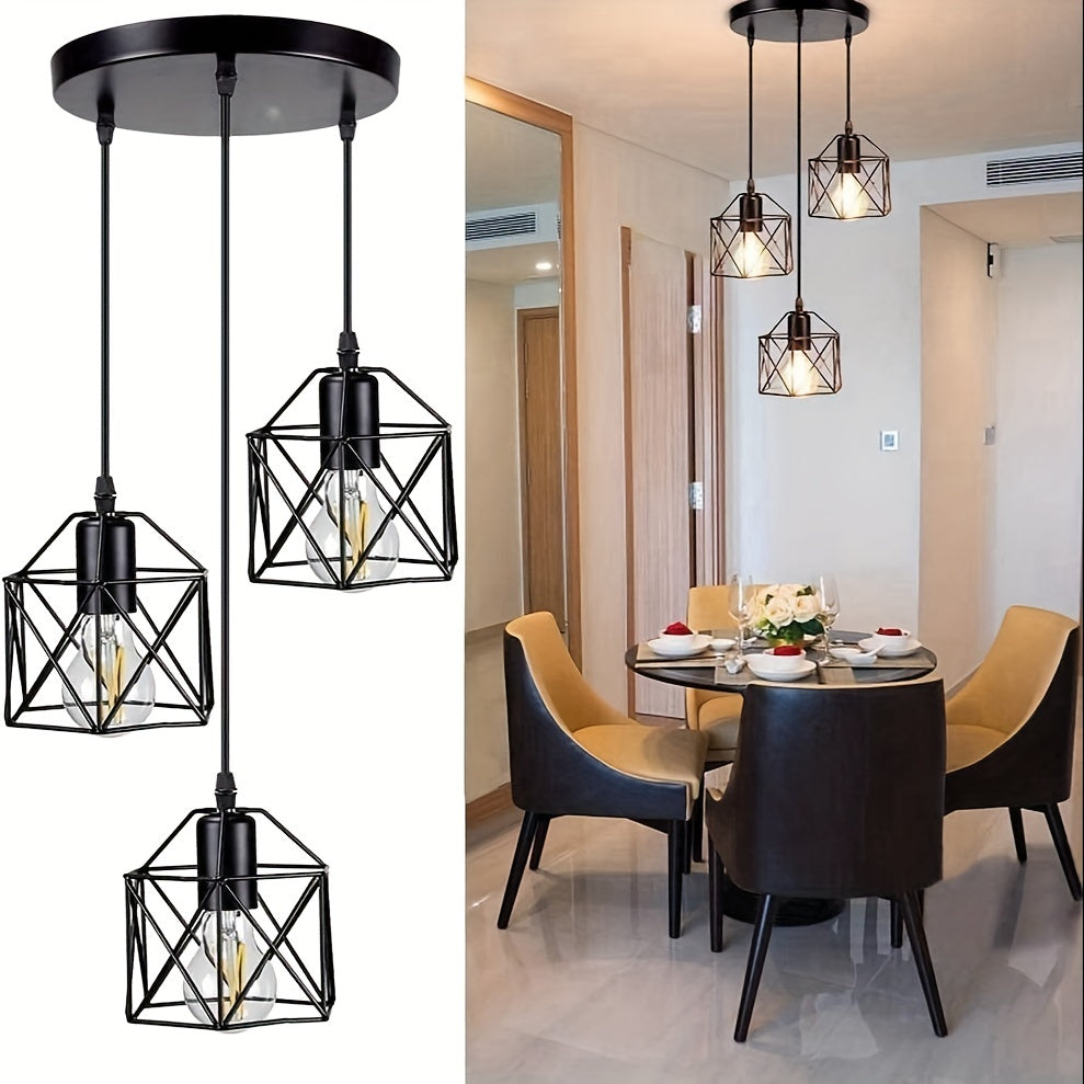 3-Light Industrial Ceiling Light Ceiling Lights - Tophatter Daily Deals