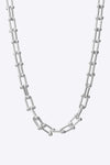 Fun Day Ahead Alloy Chain Necklace Silver One Size Necklaces - Tophatter Daily Deals