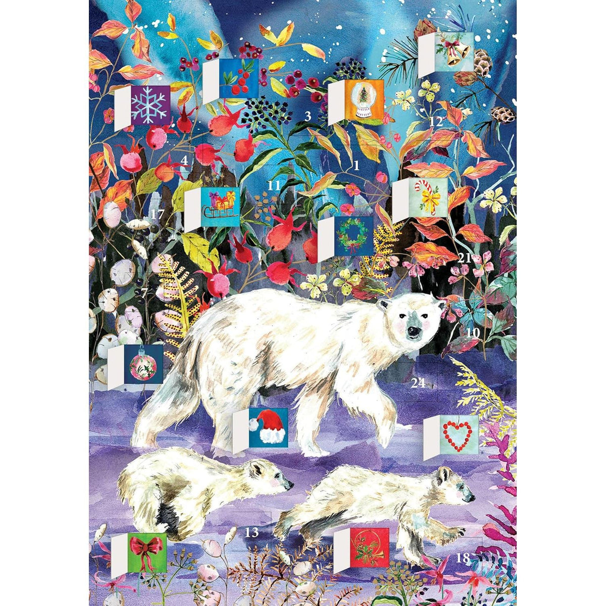 Aurora Bears Advent Calendar Greetings Card | Christmas Advent Calendar Advent Calendar - Tophatter Daily Deals