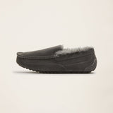 Australian Shearling Tread Men's Moccasin Slippers - Tophatter Daily Deals