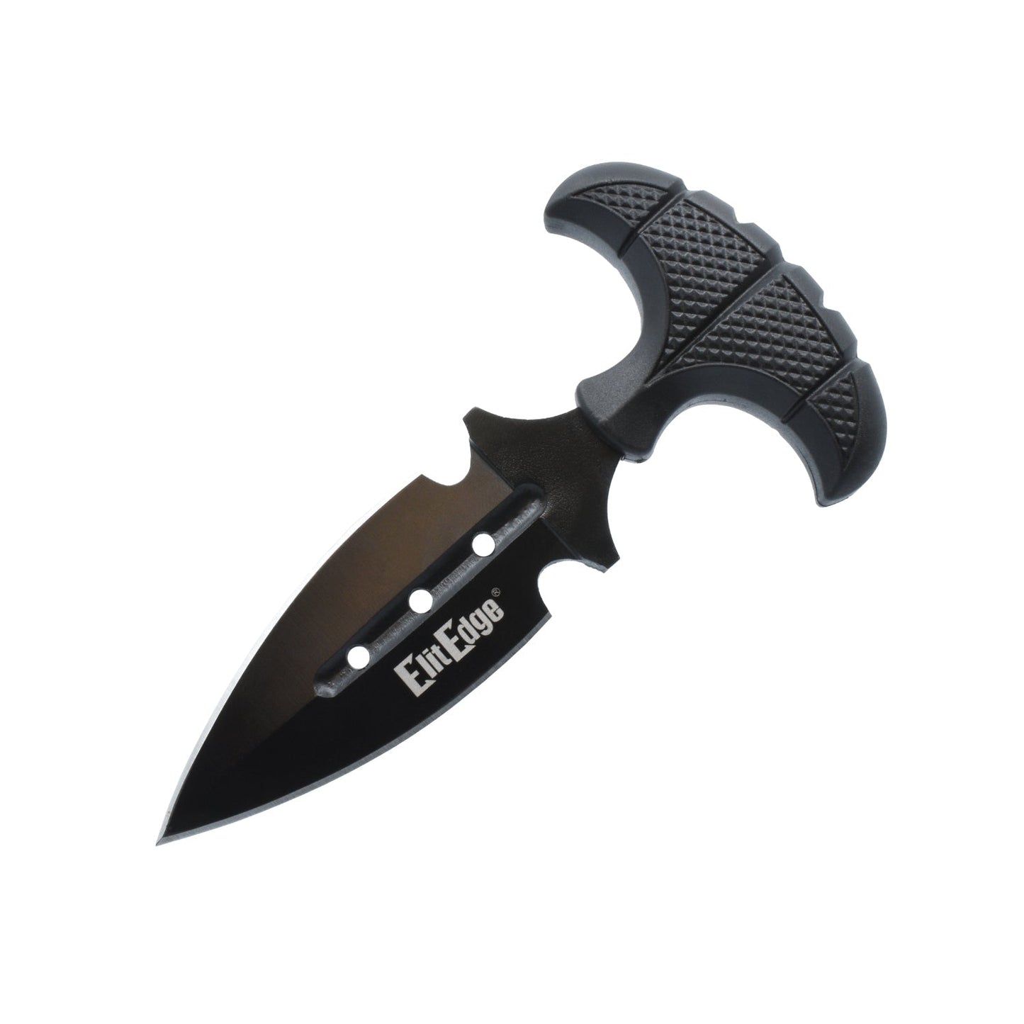5.5-Inch Push Dagger with ABS Sheath Black Knife - Tophatter Daily Deals