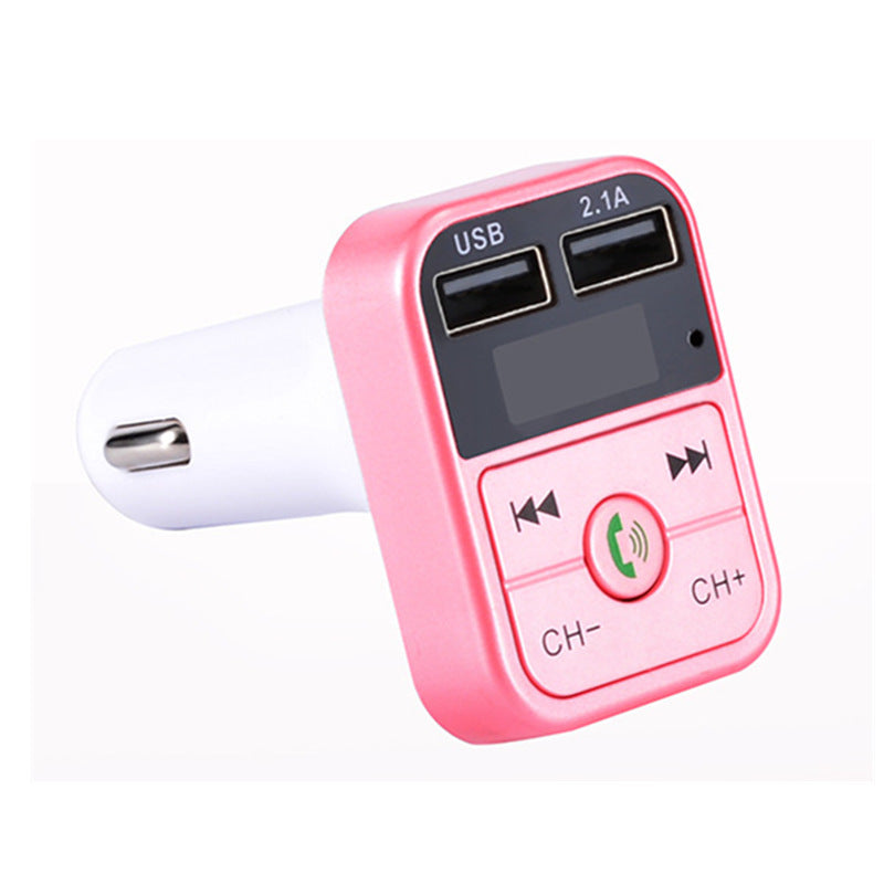 B2 car MP3 Bluetooth hands-free Pink 0 - Tophatter Daily Deals