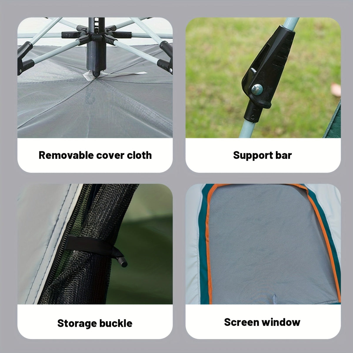 Hexagonal Quick Opening Outdoor Camping Tent 6-Person Camping & Hiking > Tents & Camp Furniture - Tophatter Daily Deals