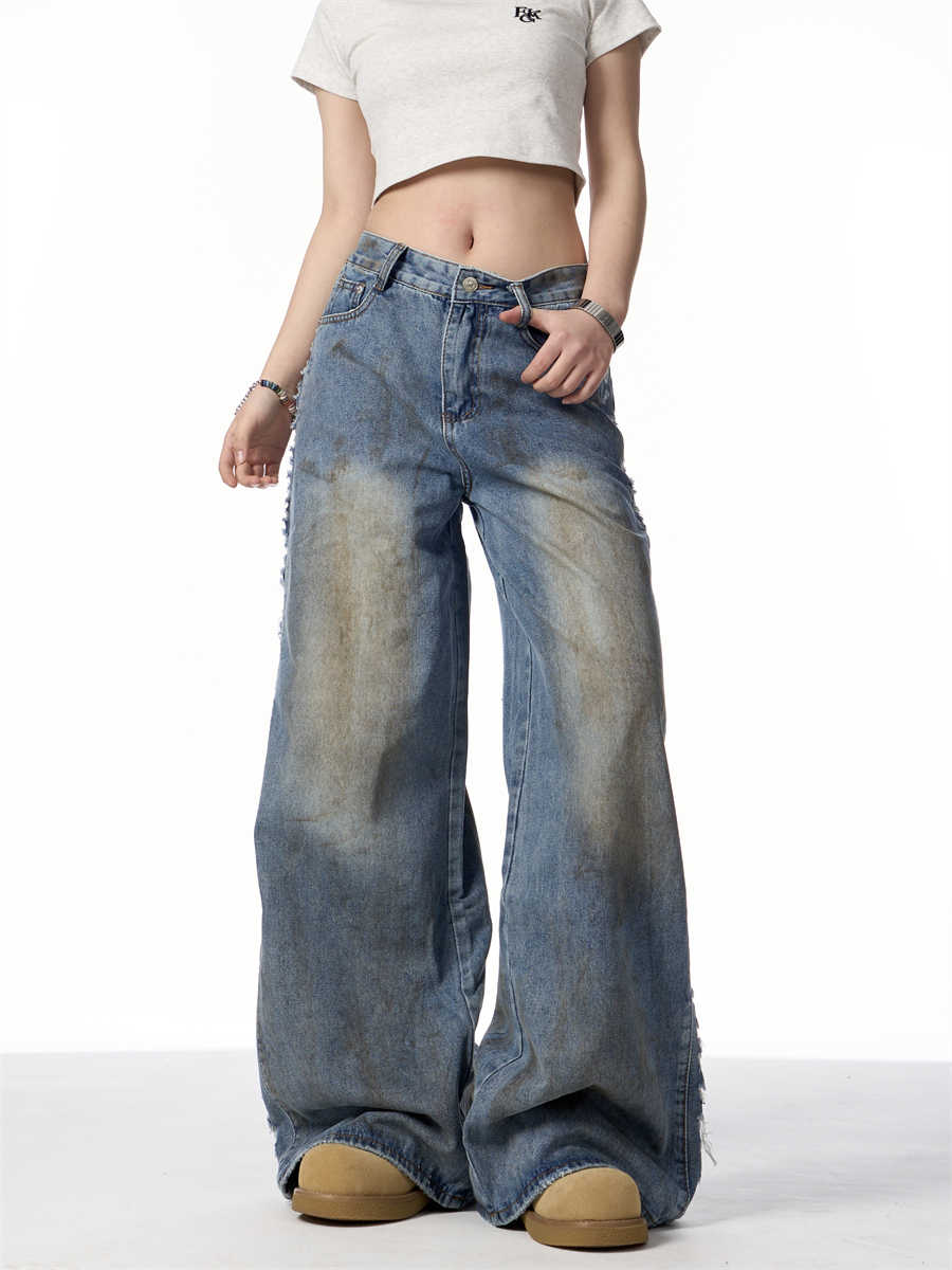 American Retro Gradient Jeans For Women's High Street 0 - Tophatter Daily Deals