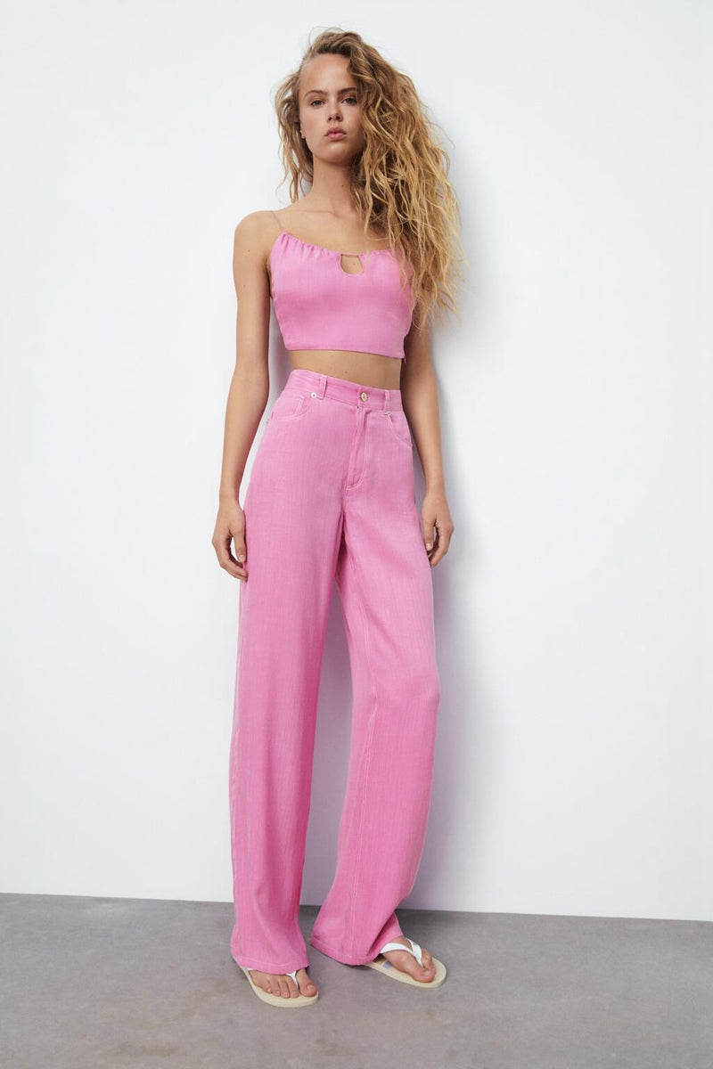All-match Women's Summer New Product Line Decoration Drape Pants 0 - Tophatter Daily Deals