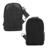 Bristol Leather Concealed Carry Sling Crossbody Backpack Purse Black Handgun Purses - Tophatter Daily Deals