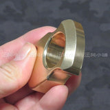 2022 Type 1000 Non Lethal Real Brass Knuckles Ring Brass Knuckles - Tophatter Daily Deals