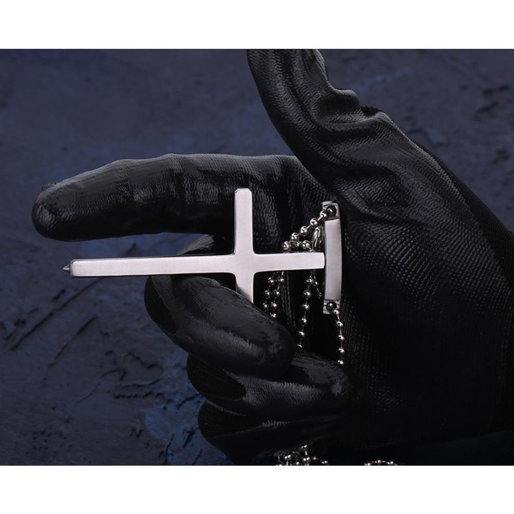 Cross Self Defense Spike Pendant Self Defense Jewelry - Tophatter Daily Deals