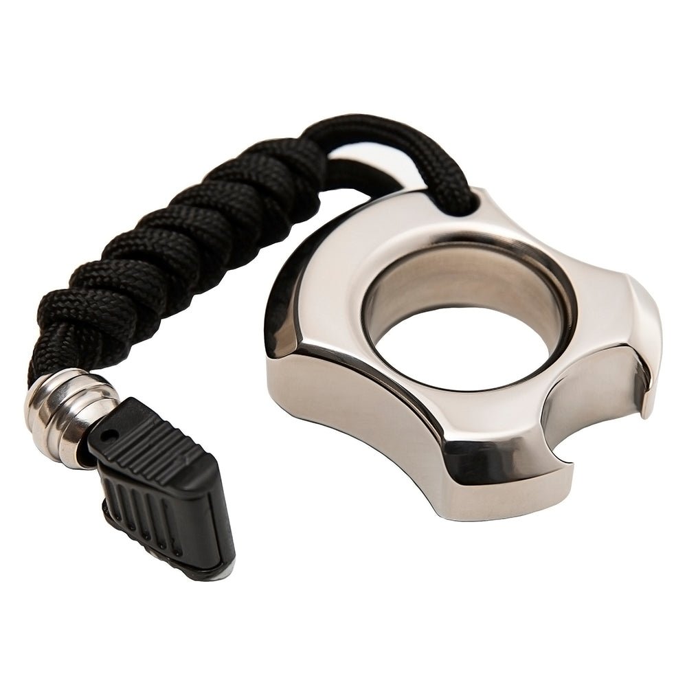 TC21 Titanium Self Defense Ring Bottle Opener Brass Knuckles - Tophatter Daily Deals
