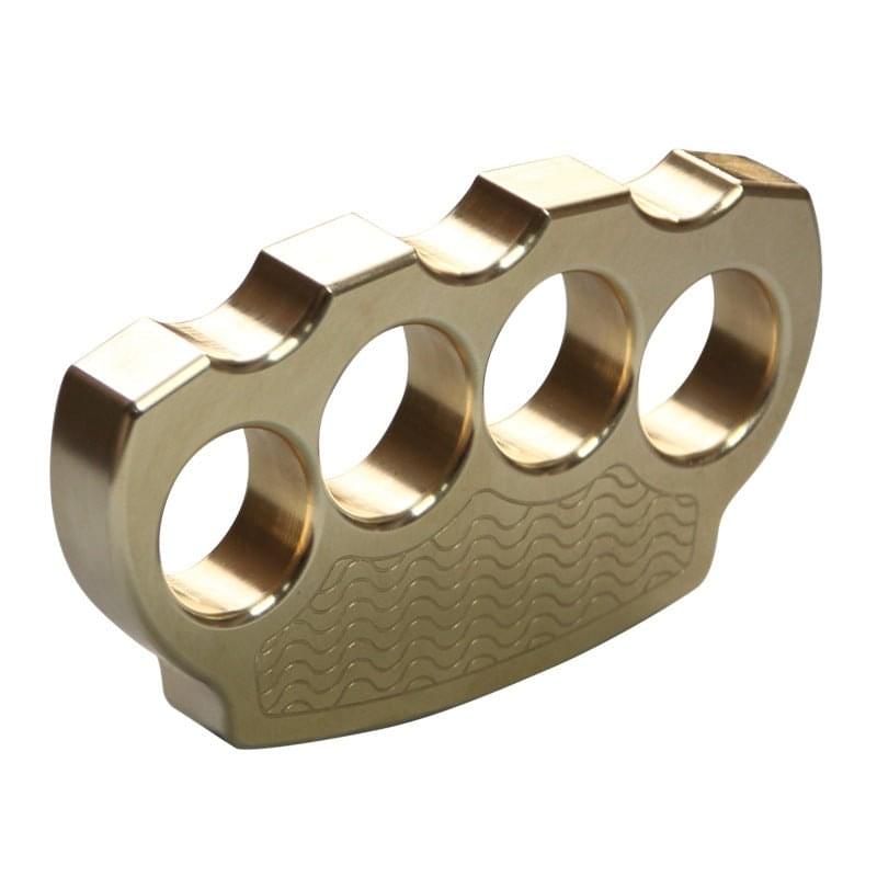 Brass EDC Self Defense Knuckles Brass Brass Knuckles - Tophatter Daily Deals