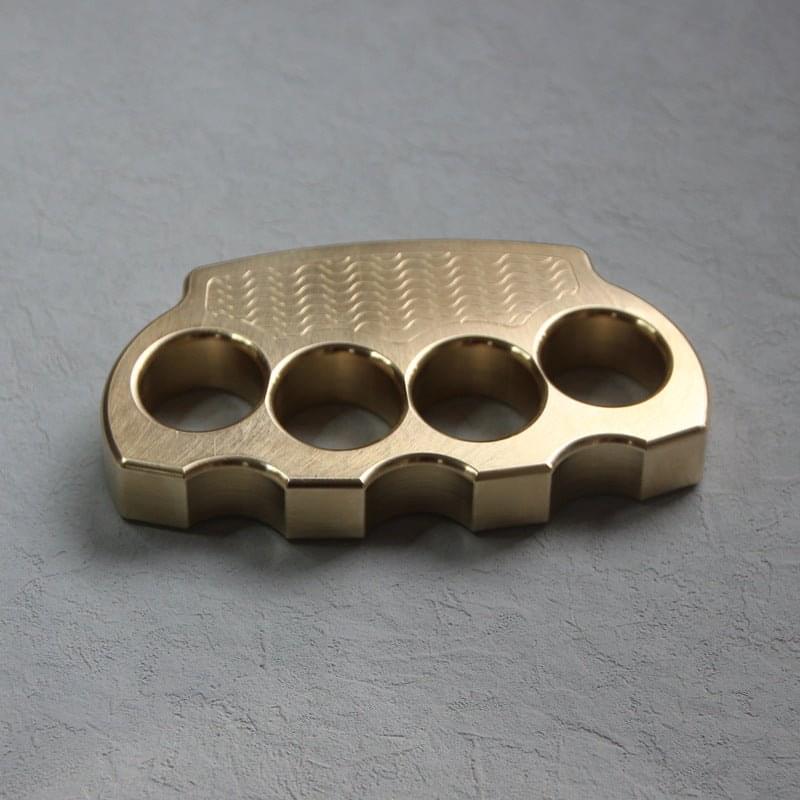 Brass EDC Self Defense Knuckles Brass Knuckles - Tophatter Daily Deals