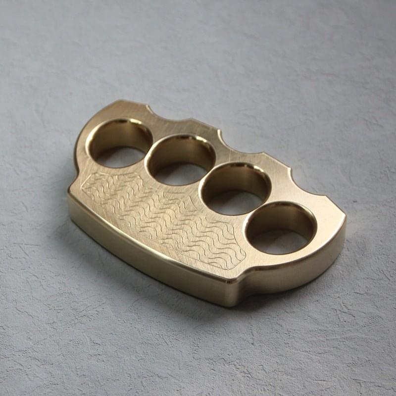 Brass EDC Self Defense Knuckles Brass Knuckles - Tophatter Daily Deals