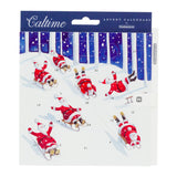 Santa's Sledging Adventure - Christmas Advent Calendar Greetings Card & Envelope Advent Calendar - Tophatter Daily Deals