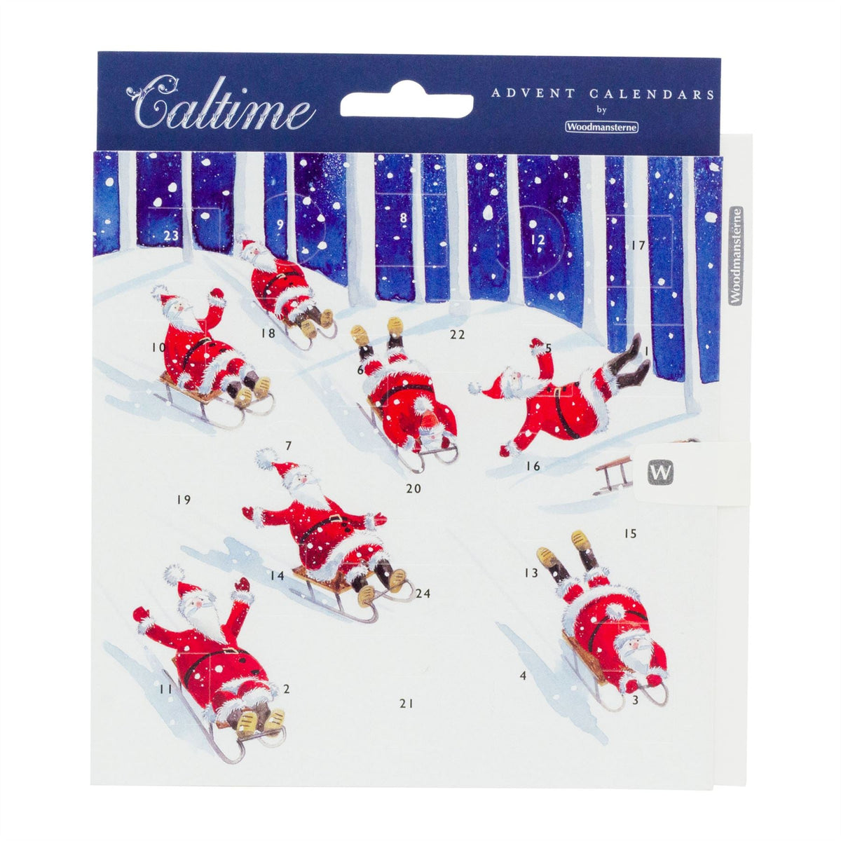 Santa's Sledging Adventure - Christmas Advent Calendar Greetings Card & Envelope Advent Calendar - Tophatter Daily Deals