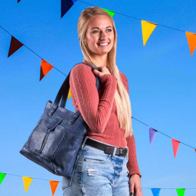 Eden Leather Concealed Carry Tote Shoulder Bag Handgun Purses - Tophatter Daily Deals