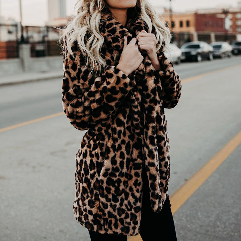 Artificial Faux Fur Women Winter Coat 0 - Tophatter Daily Deals