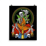 Buddha Skeleton Wall Decoration Hookah Weed Canvas Painting Printing Wall Painting Buddha skeleton 0 - Tophatter Daily Deals
