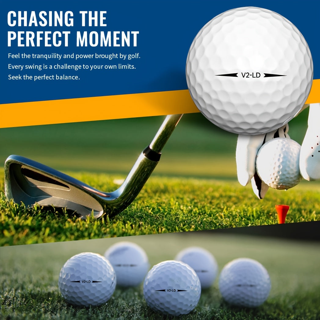 2-Ply Golf Balls with 332 Dimples (50pcs) Sports & Fitness > Golf > Golf Accessories - Tophatter Daily Deals