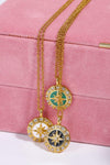 Zircon Decor North Star Pendant Copper Necklace Necklaces - Tophatter Daily Deals