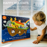 Children's Wooden Noah's Ark Christmas Advent Calendar | Wood Advent Calendar Advent Calendar For Kids | Noah's Ark Playset Advent Calendar Advent Calendar - Tophatter Daily Deals