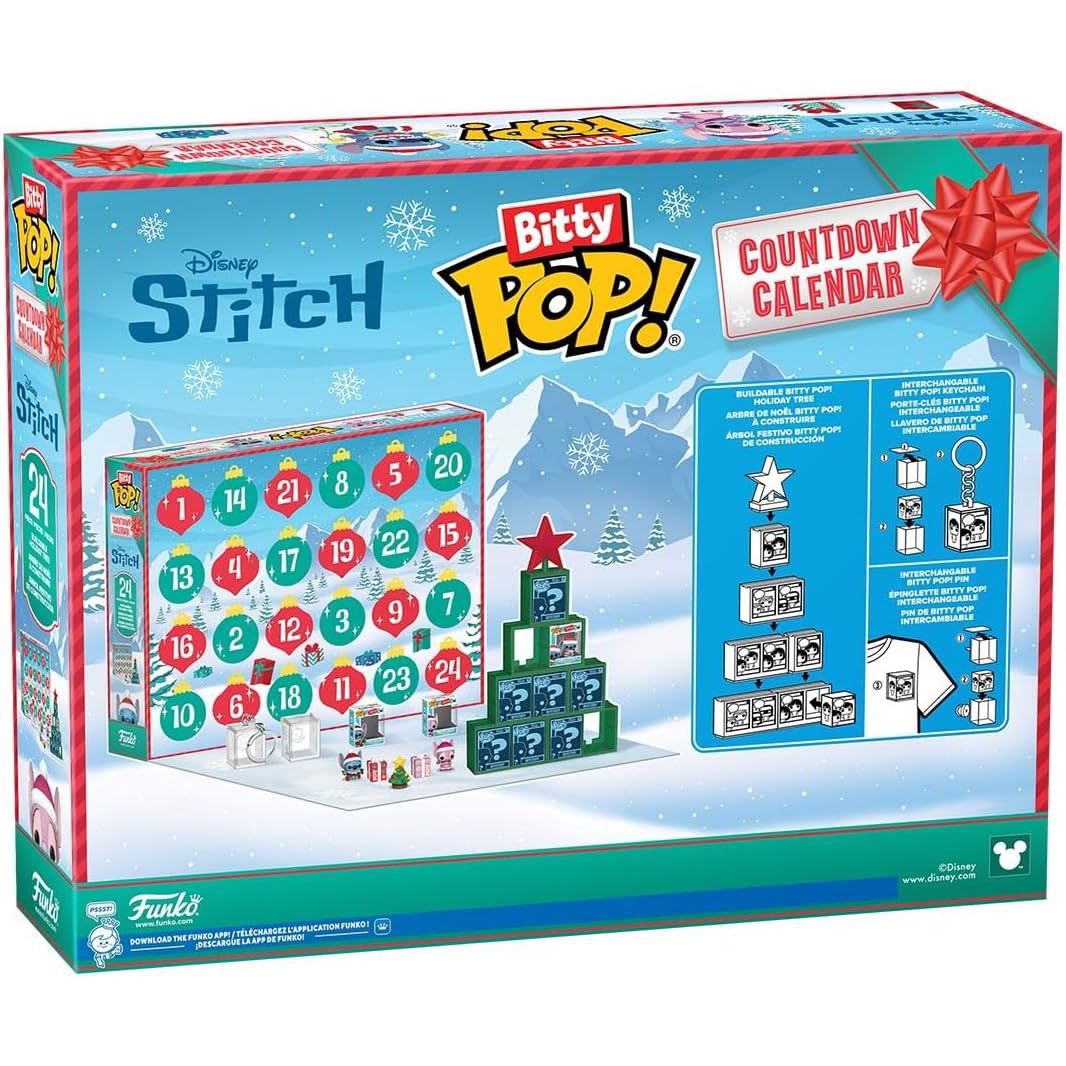 Funko Bitty Pop Disney Stitch Christmas Advent Calendar, Kids Advent Calendar Advent Calendar - Tophatter Daily Deals