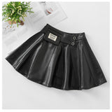 Autumn Winter New Style Children Foreign Style Korean Leather Skirt 0 - Tophatter Daily Deals