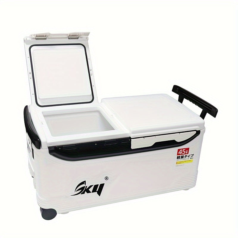 Insulated Outdoor Cooler with Wheels & Locks Outdoor > Fishing - Tophatter Daily Deals